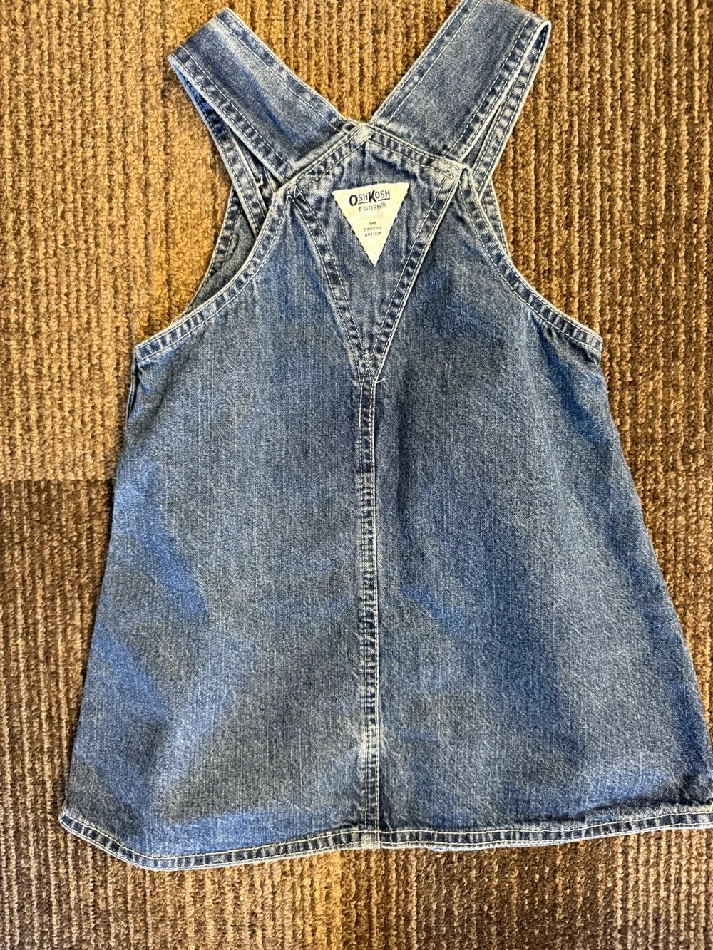 Oshkosh denim overall dress girls size 2-3